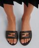Fendi Fendi Baguette leather slides - 2