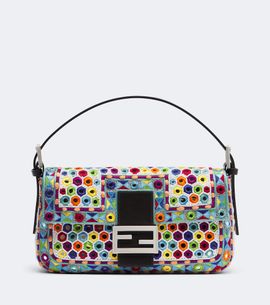Fendi Fendi Baguette Small embroidered shoulder bag
