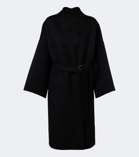 Fendi Fendi Belted wool and silk coat