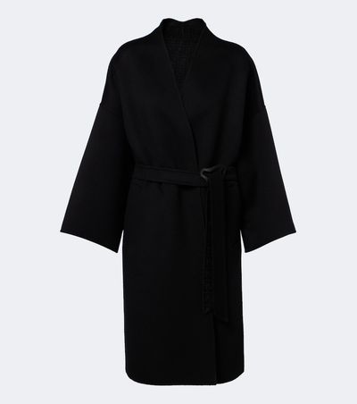 Fendi Fendi Belted wool and silk coat