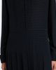 Fendi Fendi Chevron jacquard pleated silk midi dress - 4
