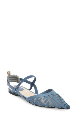 Fendi Fendi Colibrì Lite Pointed Toe Mesh Flat