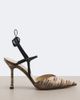 Fendi Fendi Colibrì snake-effect leather slingback pumps - 6