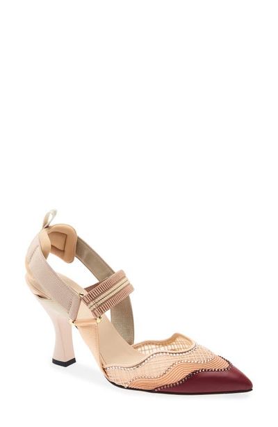 Fendi Fendi Colibri Crystal Slingback Pump