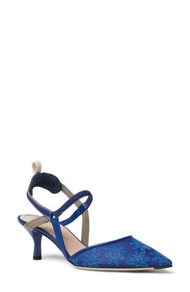 Fendi Fendi Colibri Floral Slingback Pointed Toe Pump