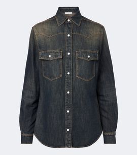 Fendi Fendi Cotton-blend denim shirt