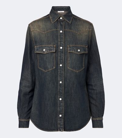 Fendi Fendi Cotton-blend denim shirt
