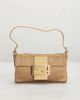 fendi Fendi Crystal Embellished Satin Mini Baguette Shoulder Bag - 2