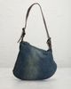 fendi Fendi Denim Oyster Shoulder Bag - 2