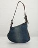 fendi Fendi Denim Oyster Shoulder Bag - 3