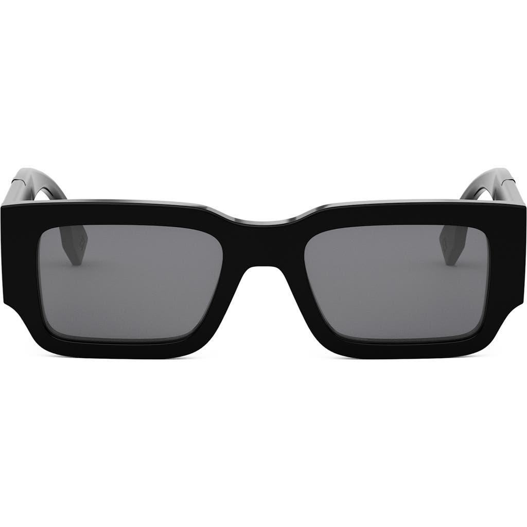 Fendi 'Fendi Diagonal 51mm Rectangular Sunglasses