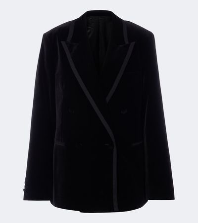 Fendi Fendi Double-breasted velvet blazer