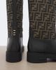 Fendi Fendi Fendi Filo canvas and leather knee-high boots - 5