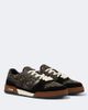 Fendi Fendi Fendi Match FF Zucca suede-trimmed sneakers - 1