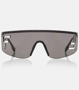 Fendi Fendi Fendi Sport logo flat-top sunglasses