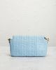 fendi Fendi FF Embossed Midi Chain Baguette Shoulder Bag - 3