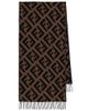 Fendi Fendi FF intarsia cashmere scarf - 1