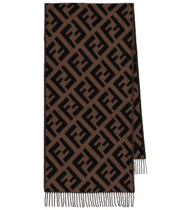 Fendi Fendi FF intarsia cashmere scarf