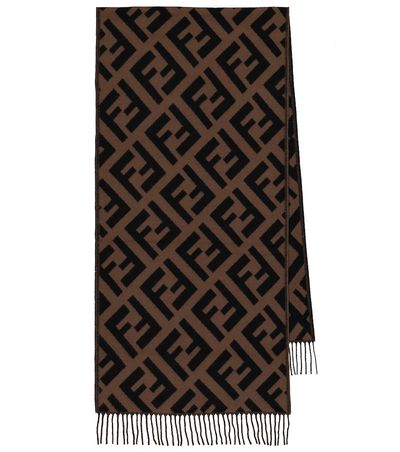 Fendi Fendi FF intarsia cashmere scarf