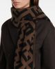 Fendi Fendi FF intarsia cashmere scarf - 3