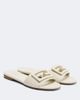Fendi Fendi FF leather slides - 1