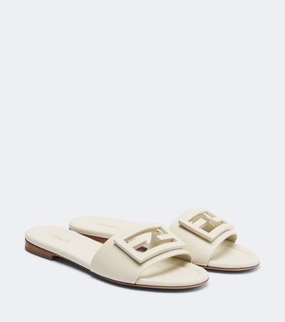 Fendi Fendi FF leather slides