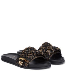 Fendi Fendi FF Vertigo satin slides