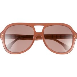 Fendi Fendi Five Sisters 56mm Aviator Sunglasses