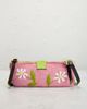 fendi Fendi Floral Knit Baguette Pochette Shoulder Bag - 3