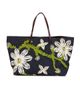 fendi Fendi Flower Embroidered Denim Tote Bag - 1