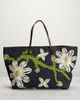 fendi Fendi Flower Embroidered Denim Tote Bag - 2