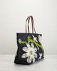 fendi Fendi Flower Embroidered Denim Tote Bag - 4