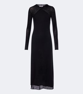 Fendi Fendi Hooded wool midi dress