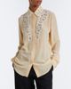 Fendi Fendi Lace-trimmed silk georgette shirt - 5