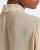 Fendi Fendi Lace-trimmed silk georgette shirt - 7