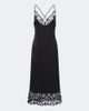 Fendi Fendi Lace-trimmed silk slip dress - 1