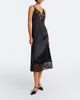 Fendi Fendi Lace-trimmed silk slip dress - 2