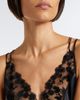 Fendi Fendi Lace-trimmed silk slip dress - 4