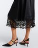 Fendi Fendi Lace-trimmed silk slip dress - 5