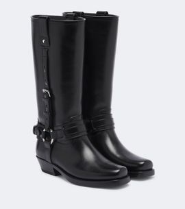 Fendi Fendi Leather biker boots