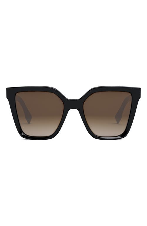 Fendi 'Fendi Lettering 55mm Geometric Sunglasses