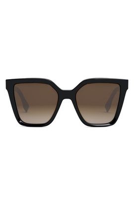 Fendi 'Fendi Lettering 55mm Geometric Sunglasses