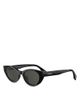 Fendi Fendi Lettering Oval Sunglasses, 51mm - 1