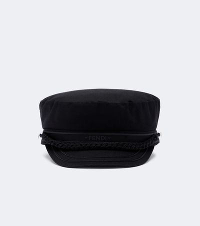 Fendi Fendi Logo cotton newsboy hat