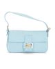 fendi Fendi Logo Embossed Baguette Shoulder Bag - 1