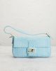 fendi Fendi Logo Embossed Baguette Shoulder Bag - 2