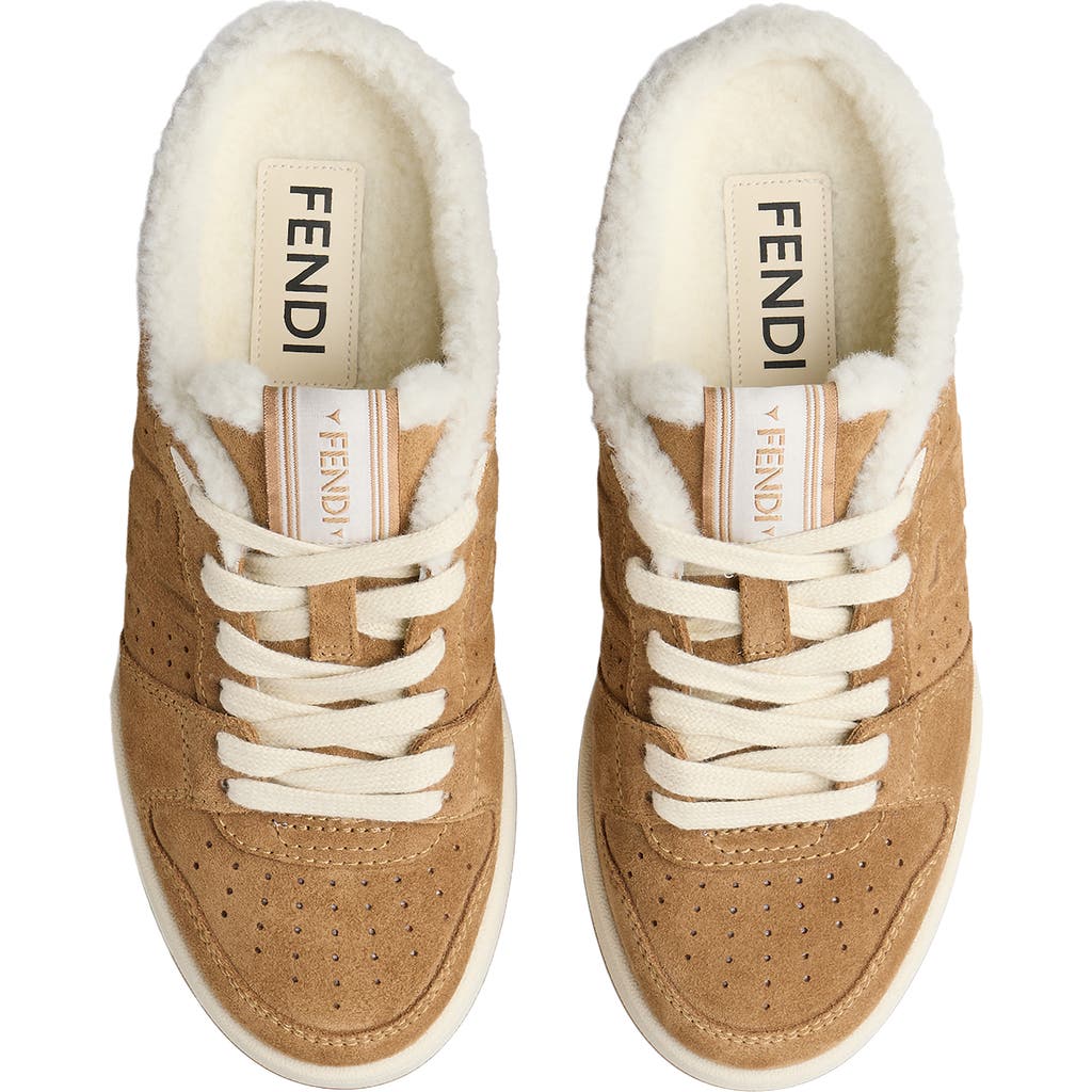 Fendi Fendi Match Genuine Shearling Mule