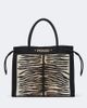 Fendi Fendi Medium embroidered tiger-print shopper - 1