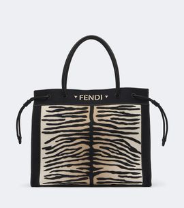 Fendi Fendi Medium embroidered tiger-print shopper