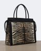 Fendi Fendi Medium embroidered tiger-print shopper - 4